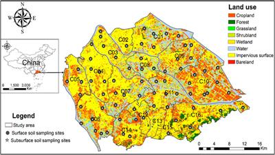 Heavy Metals in Soils From Intense Industrial Areas in South China: Spatial Distribution, Source Apportionment, and Risk Assessment